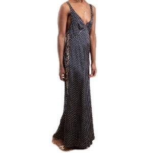 R13 Navy & White Star & Leopard Sleeveless, Silk Dress, Small, NWT $500